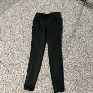 RBX fleece lined leggings side pocket w/zipper